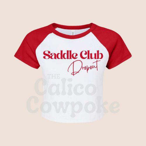 Saddle Club Dropout Raglan Baby Tee (4 Colors)