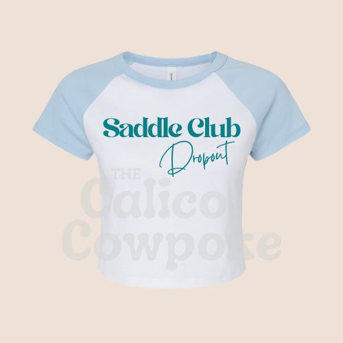 Saddle Club Dropout Raglan Baby Tee (4 Colors)
