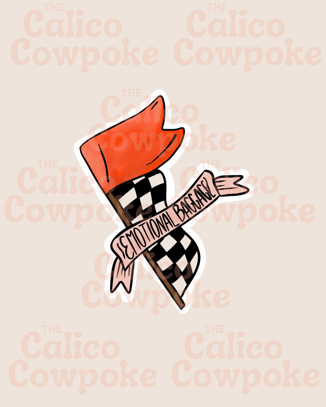Emotional Baggage Sticker