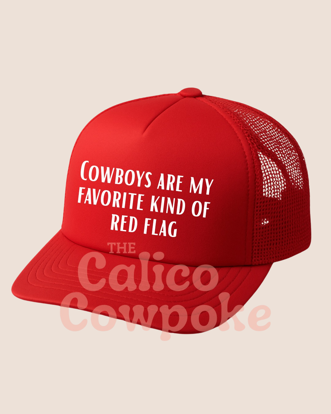 Red Flag Cowboy Trucker Cap