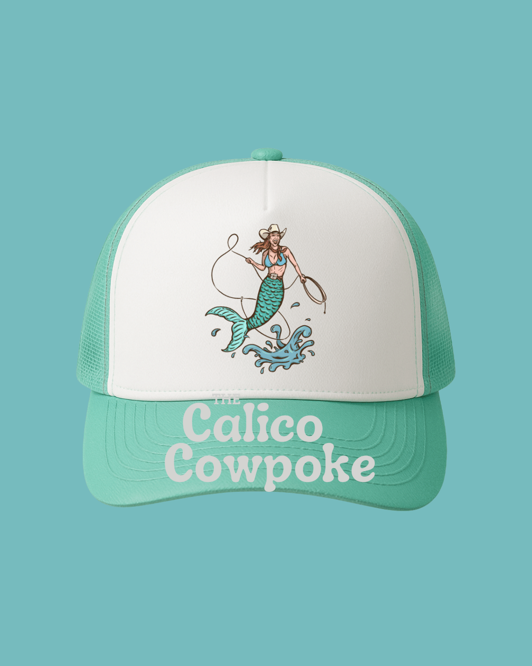 Mermaid Cowpoke Foam Trucker