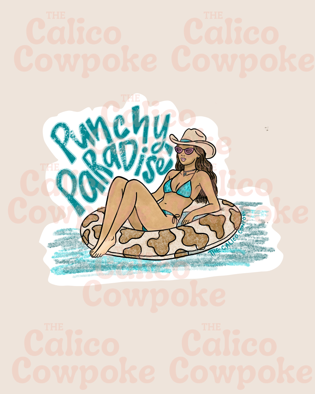 Punchy Paradise Sticker