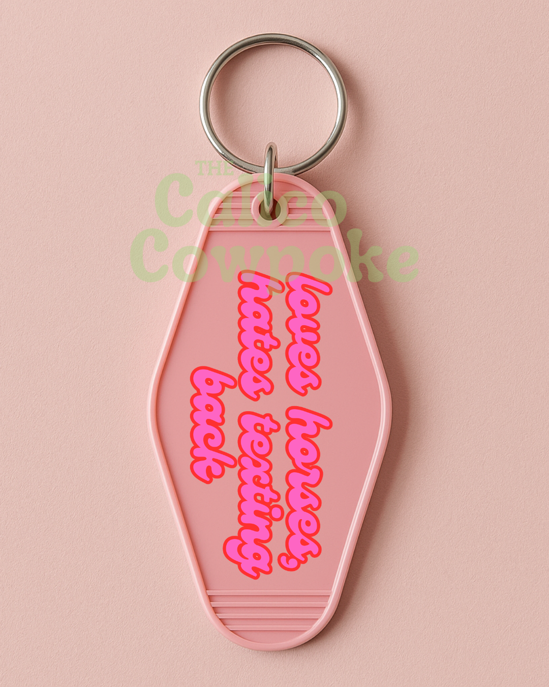 Cowgirl Priorities Motel Keychain